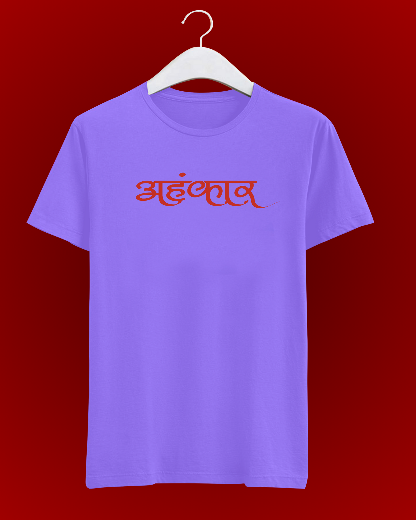 Battle of Kurukshetra | T-Shirt Bold Spiritual Graphic Tee ( Purple )