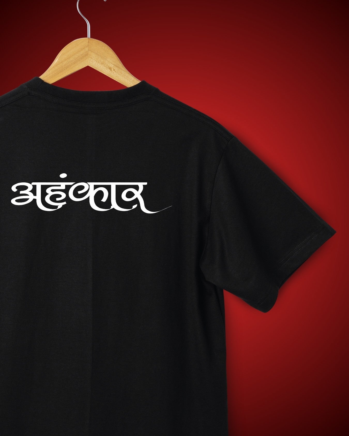 Battle of Kurukshetra | T-Shirt Bold Spiritual Graphic Tee ( Black )