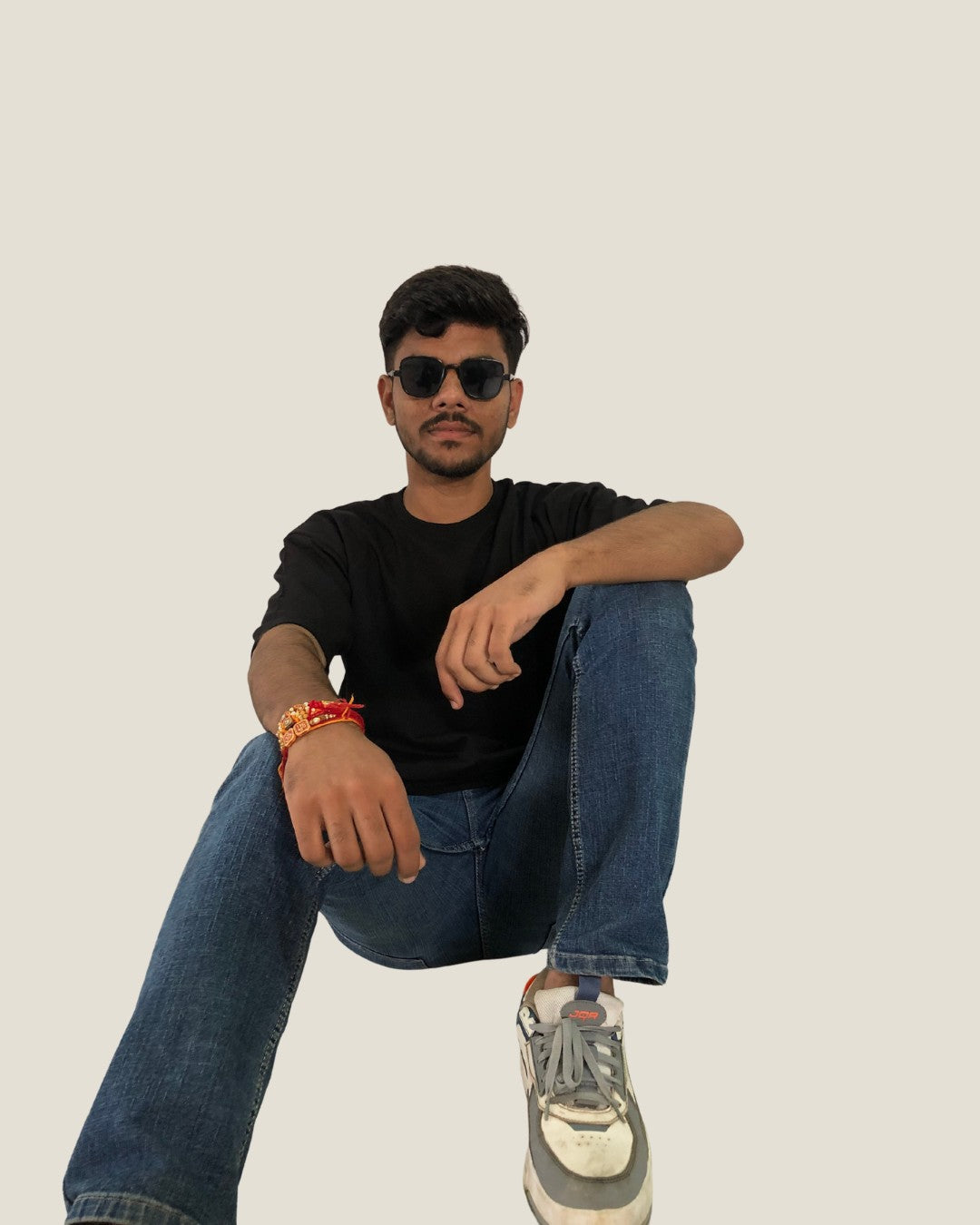 Premium Black Oversized Cotton T-Shirt for Men - ( Black Color )