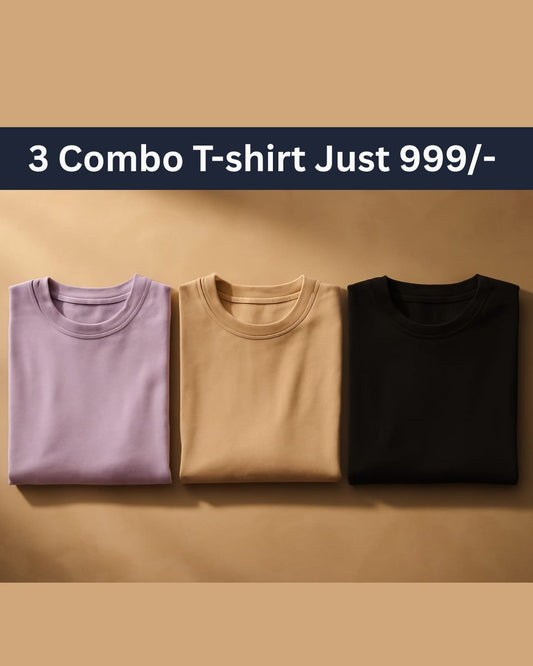 Premium Plan Combo T Shirt  [ 3 T Shirt Combo ] Just 999/-