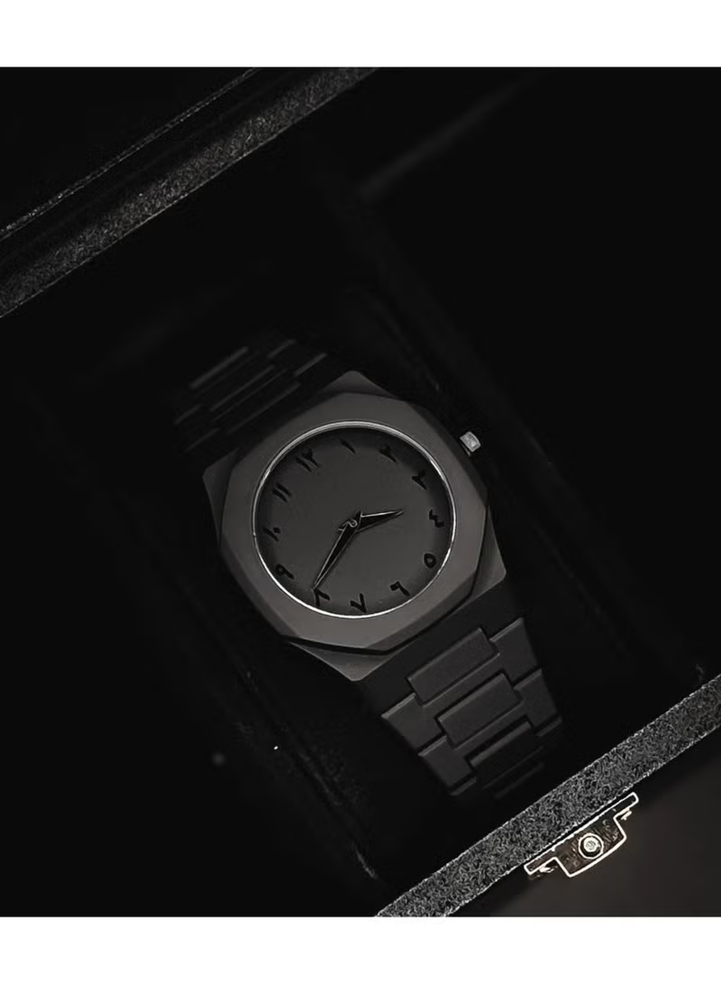 Aura Dial & Polycarbonate Strap Analog Watch for Men & Boys (Black)