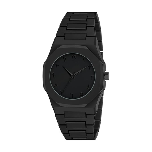 Aura Dial & Polycarbonate Strap Analog Watch for Men & Boys (Black)