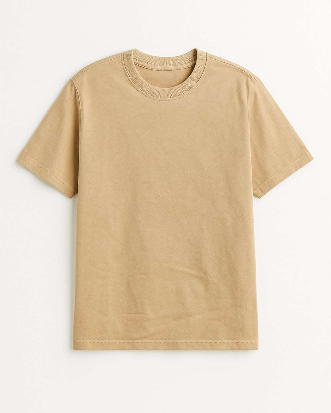 Premium Beige Oversized Cotton T-Shirt for Men – Soft & Stylish Casual Wear